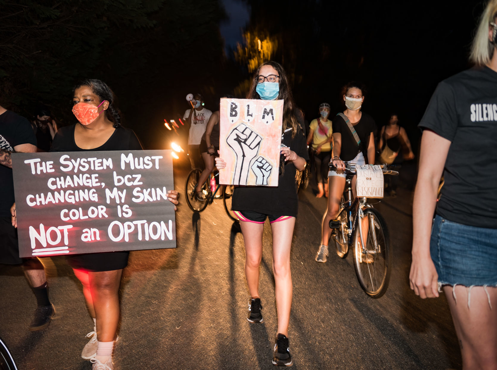 Protest at Mayor Allen Joinesā House